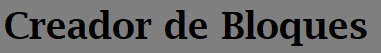 Creador-de-Bloques